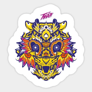 Flower Tyger Sticker